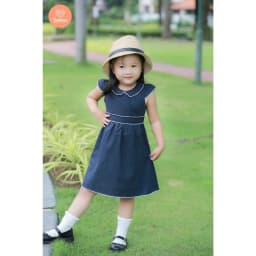Thumbnail Váy Bé Gái Tamiuy Linen, Tay Cánh Tiên, Rode Cổ & Eo Cho Bé Gái Từ 5-10 tuổi 2