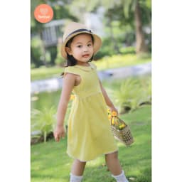 Thumbnail Váy Bé Gái Tamiuy Linen, Tay Cánh Tiên, Rode Cổ & Eo Cho Bé Gái Từ 5-10 tuổi 3