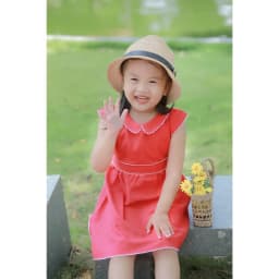 Thumbnail Váy Bé Gái Tamiuy Linen, Tay Cánh Tiên, Rode Cổ & Eo (10-25 kg) 4
