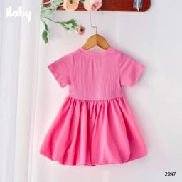 Thumbnail Váy cho bé gái ILABY váy bé gái chất liệu thun tăm tùng bí ngô đáng yêu [2947] 4