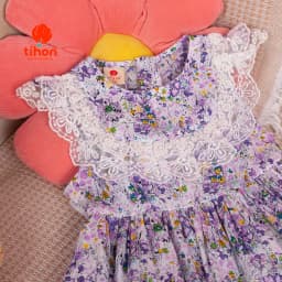 Thumbnail Váy cho bé gái TIHON cao cấp thiết kế hai tầng bồng bềnh điệu đà cho bé VT0786029 3