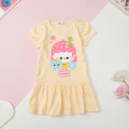 Thumbnail Váy hè LITIBABY cotton đuôi cá in hình babythree, thỏ rabbit size 2/12 tuổi 3
