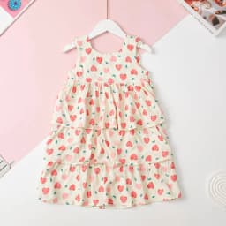 Thumbnail Váy lanh Đầm lanh LITIBABY cho Bé gái 3 tầng cho bé 14kg - 30kg 4