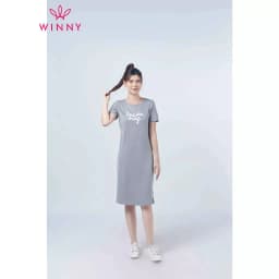 Thumbnail Váy Mặc Nhà Nữ Rất Rộng Lùi Size ( Mô tả) WINNY Váy Ngủ Kiểu Suông KW-22901 3