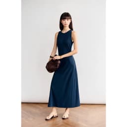 Thumbnail Váy midi không tay MONO TALK dáng fit body, chất thun len ribbed co giãn MFOT25Y-O10002FT 4