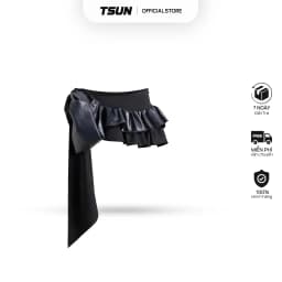 Thumbnail Váy Ngắn Nơ Rời Màu Đen Brand TSUN Chính Hãng - Bowtie Mini Skirt, Nữ 1