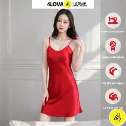 Thumbnail Váy Ngủ 2 Dây Lụa Satin Cao Cấp 4Lova Mềm Mịn Quyến Rũ 1