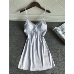 Thumbnail Váy Ngủ Hai Dây Lụa Satin Phối Ren Hisexy MD95 4