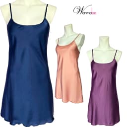Thumbnail Váy ngủ lụa dáng basic đơn giản dễ mặc WANNABE đầm ngủ phong cách sống tối giản, chạm đẳng cấp DNL08 1