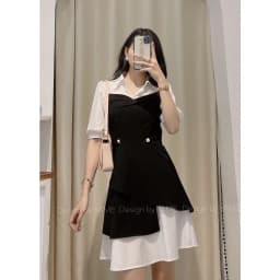 Thumbnail Váy Sơ Mi Đầm Đen Thanh Lịch 2 YAME Phong Cách Tiểu Thư, Sanh Chảnh, Thanh Lịch 1
