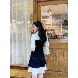 Thumbnail Váy Sơ Mi Đầm Đen Thanh Lịch 2 YAME Phong Cách Tiểu Thư, Sanh Chảnh, Thanh Lịch 3