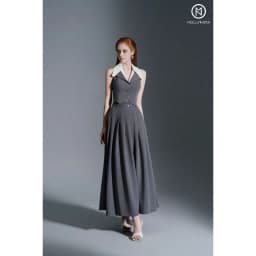 Thumbnail Váy thiết kế dài xếp ly kèm belt MOLLYNISTA thanh lịch nữ tính cao cấp tôn dáng 4