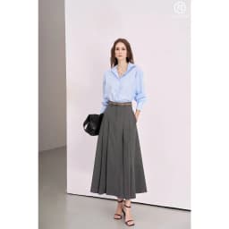Thumbnail Váy xếp ly dáng dài MOLLYNISTA công sở cao cấp thanh lịch nữ tính tôn dáng (không kèm belt) 2