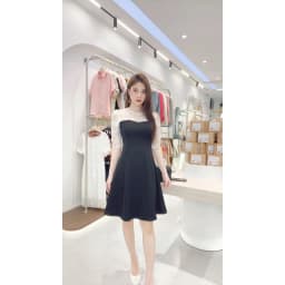 Thumbnail Váy xòe  phối ren kiểu dáng thanh lịch mặc đi làm đi chơi  Evalover 2