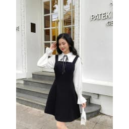 Thumbnail Váy yếm công sở dạo phố dáng A xoè thanh lịch vải tuyết mưa dày Twentyfive SY12 (Không kèm sơ mi) 4