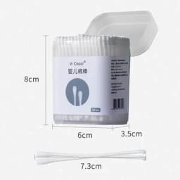 Thumbnail V-Coool - Bông tăm V-Coool đa năng - Trắng - 200 que - BOT21900101 2