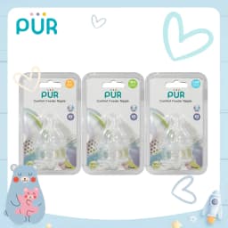 Thumbnail Vỉ 2 núm ti cho bình cổ thường Pur Comfort Feeder (Anti-Colic Feeding bottle) 3