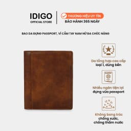 Thumbnail Ví cầm tay nhiều ngăn đựng vừa passport IDIGO UW2 - 1230 1