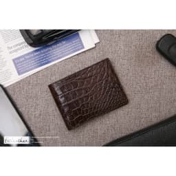 Thumbnail Ví da cá sấu mini 9x11 FTT Leather da cá sấu cao cấp 3 màu 4