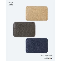 Thumbnail Ví da ELLA mini ngang, thiết kế 2 ngăn đựng Thẻ và Name card KHÂU BY CQ 1