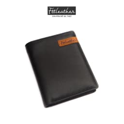 Thumbnail Ví Da Nam Da Bò Cao Cấp FttLeather Dáng Đứng Gập Đôi Có Nhiều Ngăn Đựng Thẻ Và Khóa Kéo Sang Trọng 1