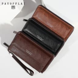 Thumbnail Ví Nam Cầm Tay Di Động Dây Kéo Da PU Đa Năng Dung Tích Lớn Đa Năng Ví Đựng Thẻ 1