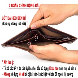 Thumbnail Ví nam da bò sáp cao cấp V108-Bụi Leather 4