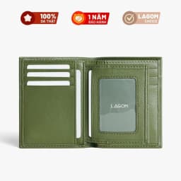 Thumbnail Ví nam Da Thật LAGOM Flip Wallet Dáng đứng - có ngăn để ảnh, da thật mềm mại 1