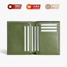 Thumbnail Ví nam Da Thật LAGOM Flip Wallet Dáng đứng - có ngăn để ảnh, da thật mềm mại 2