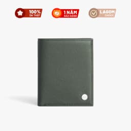 Thumbnail Ví nam Da Thật LAGOM Forest Bifold dáng đứng có ngăn để ảnh 4