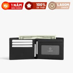 Thumbnail Ví nam Da Thật LAGOM Plus wallet - dáng ngang có ngăn để ảnh 2