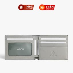Thumbnail Ví nam Da Thật LAGOM Taiga Mini Bifold - phong cách tối giản 1