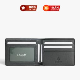 Thumbnail Ví nam Da Thật LAGOM Taiga Mini Bifold - phong cách tối giản 2