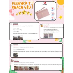 Thumbnail Ví Ngắn Nữ Cầm Tay Chính hãng TAILIAN Đựng Tiền Điện Thoại Vân Trần Trám Da Cao Cấp Cực Đẹp TL36 2