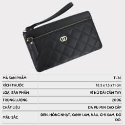 Thumbnail Ví Ngắn Nữ Cầm Tay TAILIAN Đựng Tiền Điện Thoại Phong Cách Hàn Quốc Sang Trọng TL36 3
