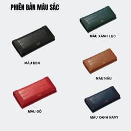 Thumbnail Ví Nữ Dài Cầm Tay TAILIAN Da Vân Cá Sấu Thời Trang Nhiều Ngăn Đựng Tiền Điện Thoại TL26 3