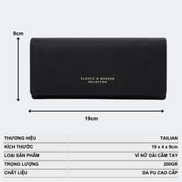 Thumbnail Ví Nữ Dài Cầm Tay TAILIAN Ví Dài Nhiều Ngăn Đựng Tiền Da Cao Cấp Cực Đẹp TL90 - Tukado 2