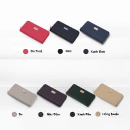 Thumbnail Ví Nữ Dài Cầm Tay Thời Trang Cao Cấp IDIGO FW2-302-00, Ví Dài Nữ Da PU Công Sở Sang Trọng, Đa Năng 2
