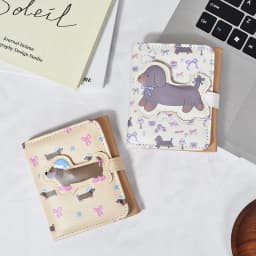Thumbnail Ví nữ Hoạt hình dễ thương In hình chó Hộp đựng thẻ đa năng dung tích lớn Ví tiện lợi 4