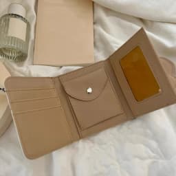 Thumbnail Ví nữ in hình thỏ hoạt hình Ví gấp ba dễ thương Ví khóa tiện lợi 1