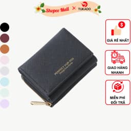Thumbnail Ví Nữ Mini Cầm Tay PERFECT FOR YOU Dáng Ngắn Nhiều Ngăn Da Xước Cao Cấp Cực Đẹp PFY04 - Tukado 1