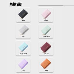 Thumbnail Ví Nữ Mini Cầm Tay PERFECT FOR YOU Dáng Ngắn Nhiều Ngăn Da Xước Cao Cấp Cực Đẹp PFY04 - Tukado 4