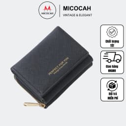 Thumbnail Ví Nữ Mini Cầm Tay PERFECT FOR YOU Đựng Tiền Gập 3 Nhỏ Gọn Nhiều Ngăn Da Xước PFY04 1