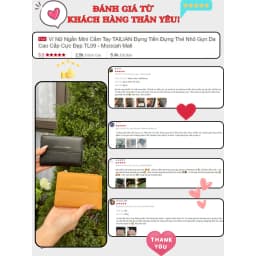 Thumbnail Ví Nữ Ngắn Mini Cầm Tay TAILIAN Đựng Tiền Đựng Thẻ  Nhỏ Gọn Da Cao Cấp Cực Đẹp TL09 2