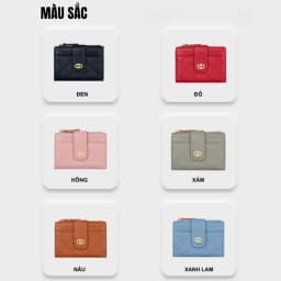 Thumbnail Ví Nữ Ngắn Mini Cầm Tay Đựng Tiền TAILIAN Thời Trang Kẻ Caro Xinh Xắn Da Cao Cấp TL12 4