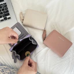 Thumbnail Ví nữ ngọt ngào thời trang Dễ thương Khóa hai chiều Đa chức năng Hộp đựng thẻ Ví đựng tiền mặt 3