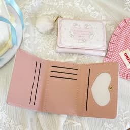 Thumbnail Ví nữ ngọt ngào thời trang Móc khóa dễ thương Hộp đựng thẻ đa chức năng Ví đựng tiền mặt 2