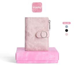Thumbnail Ví Nữ  PAPU VN16, Size 12.5 cm, Da PU Kiểu Denim 1