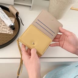Thumbnail Ví nữ sáng tạo ngọt ngào thời trang Ví đựng tiền đa chức năng in lưới dễ thương 3