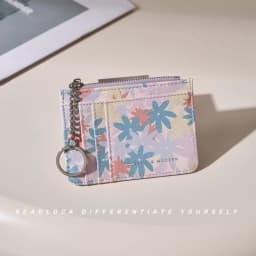Thumbnail Ví đựng thẻ SEAGLOCA siêu mỏng có khóa kéo đơn giản sáng tạo cho nữ 1
